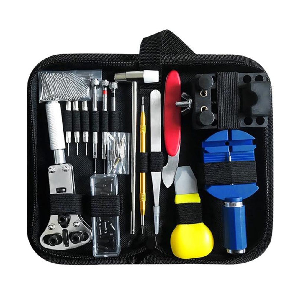147 -delige horloge reparatieset, horloge schakelpen verwijderaar, kastopener, veerstaaf verwijderaar, horlogemaker gereedschap, reparatieset