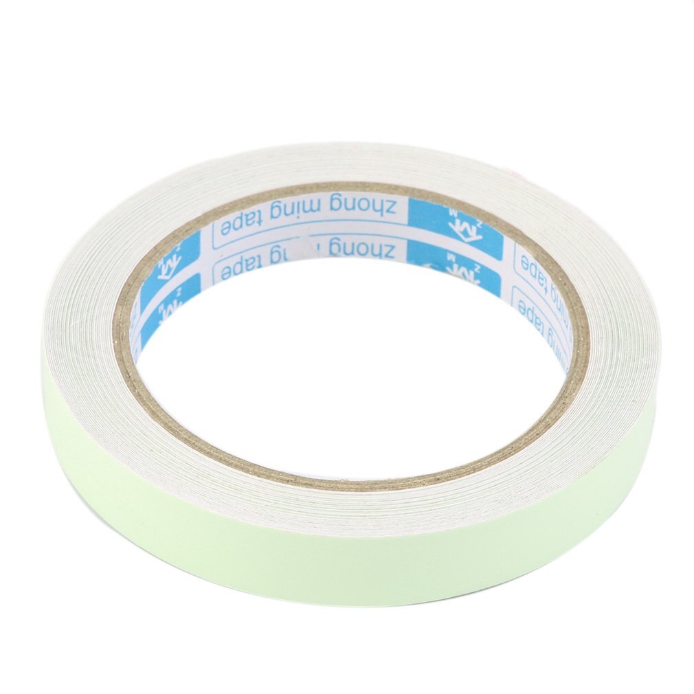 Ruban adhésif lumineux 10M 10mm, bande d'avertissement, Vision nocturne, lueur dans la nuit, ruban de sécurité, décoration de la maison: 15mm x 10m