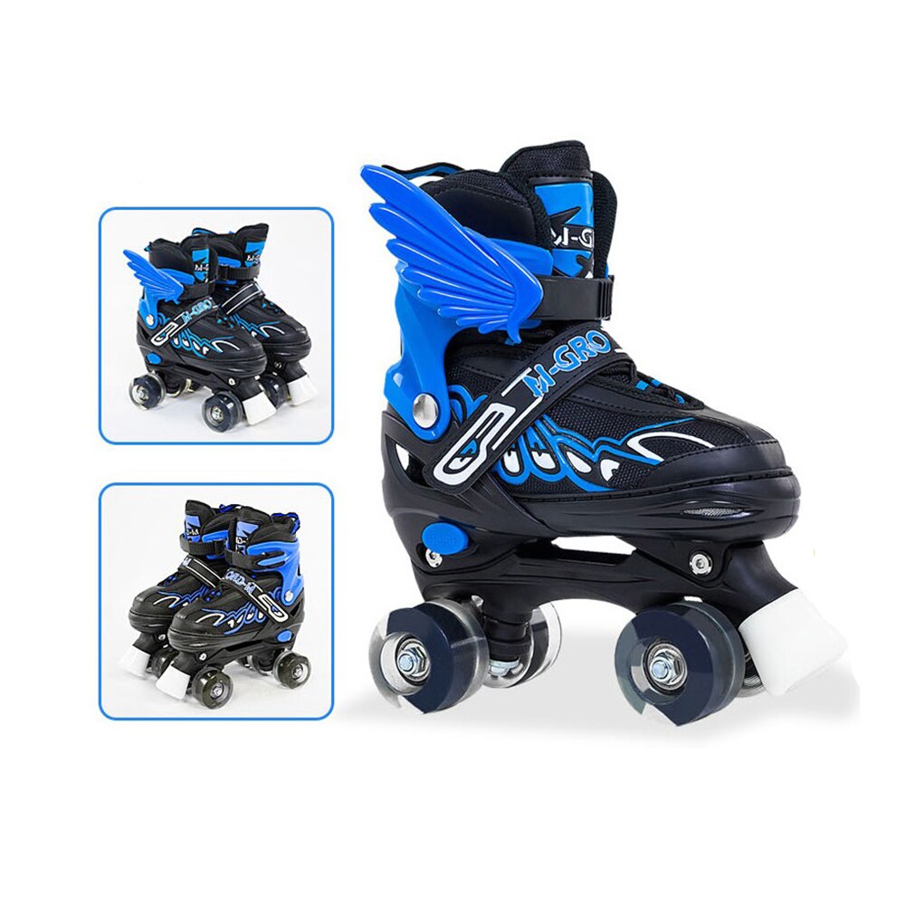 neue Kinder Einstellbare Skates Rollschuhe Jungen Mädchen kinder Rollschuhe Schuhe Flash 4-Räder Außen Sport skates