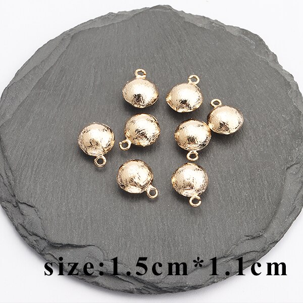 GUFEATHER M830, schmuck zubehör, 18k gold überzogen, 0,3 mikrometer, diy anhänger, hand gemacht, schmuck machen, diy ohrringe, 10 teile/los: M83001