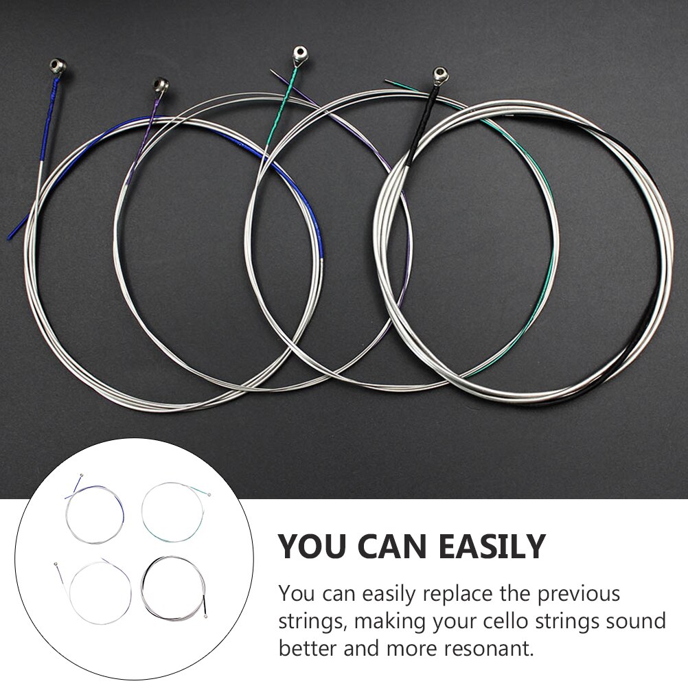 4Stck Violoncello Instrument verwenden ersetzen Saiten Pro Cello Instrumentalist verwenden