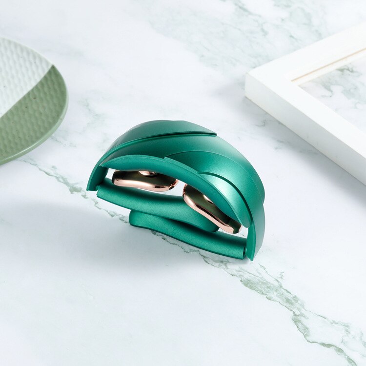 Masseur pour les cervicales et le dos, appareil de relaxation à basse fréquence pour soulager les douleurs du cou et du dos: green