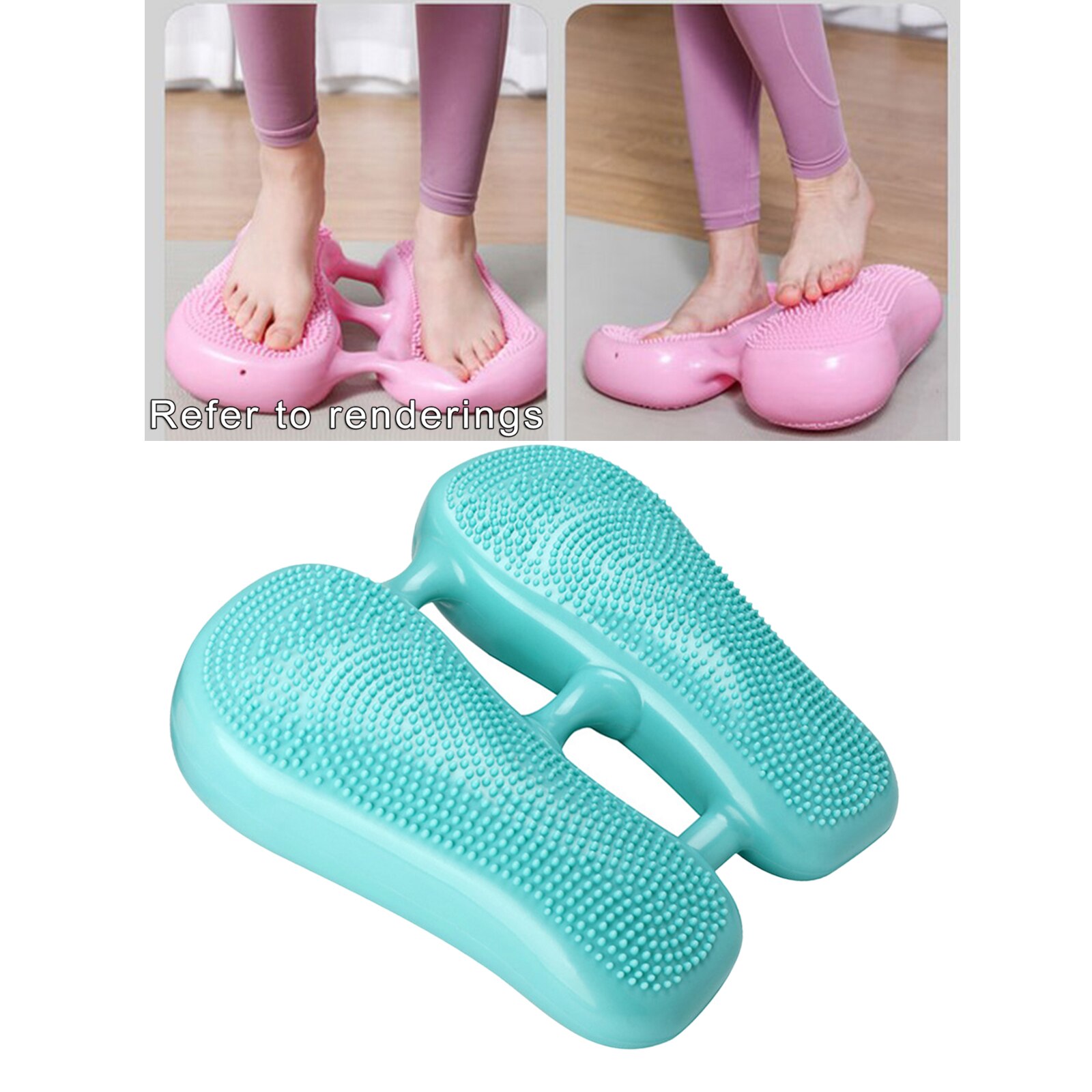 Yoga Soft Balance Pad PVC Stability Pad Balance Cushion Exercise Trainer Balancer Fitness Aerobic Exercise Training Men Women: Green