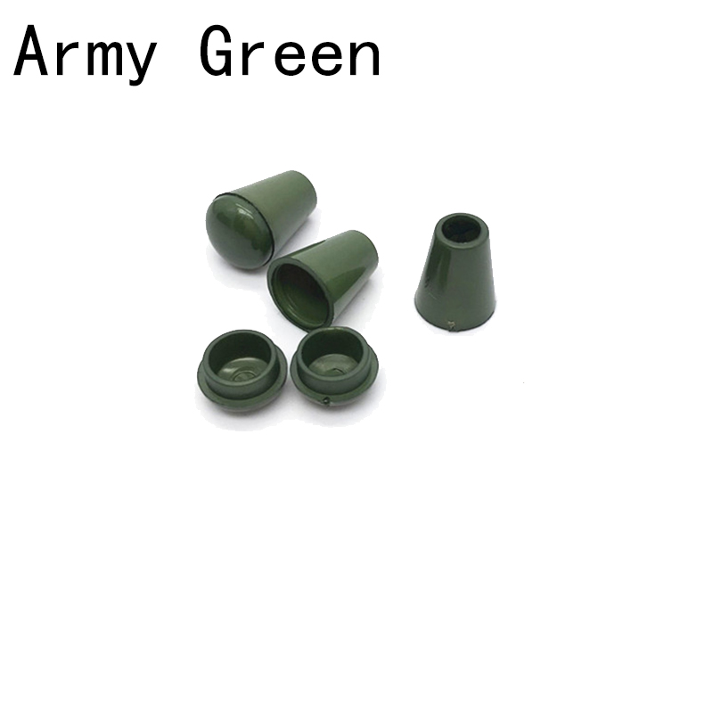20PCS Colorful Cord Ends Bell Stopper With Lid Lock Plastic Toggle Clip For Paracord Clothes Bag Sports Wear Shoe: 4