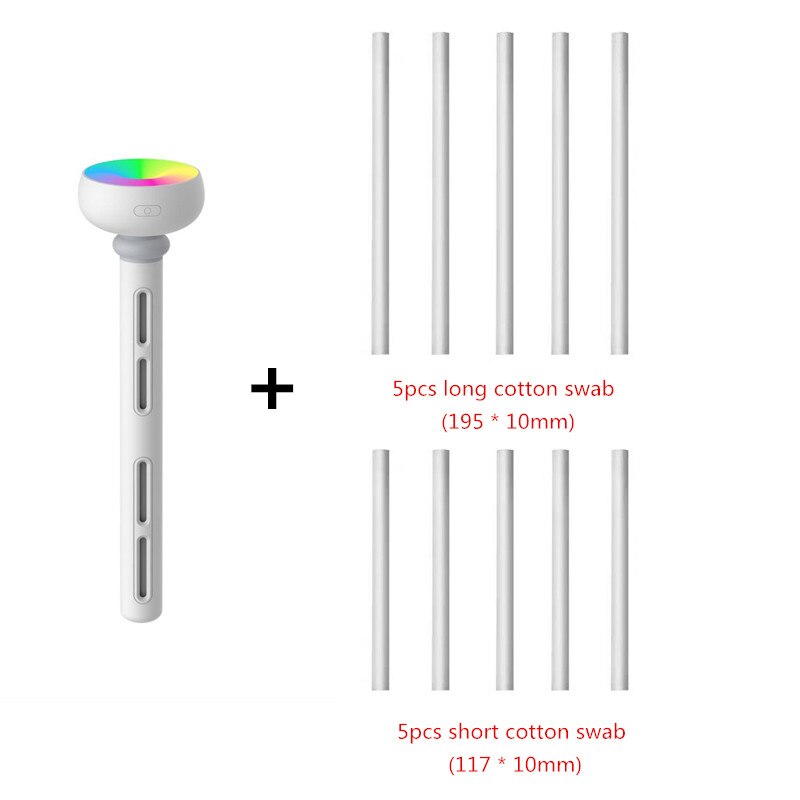 Upgraded Donut Air Humidifier with Neon Light for Home Office Portable USB Aroma Diffuser Car Mist Maker Ultrasonic Humidifiers: device and 10filters