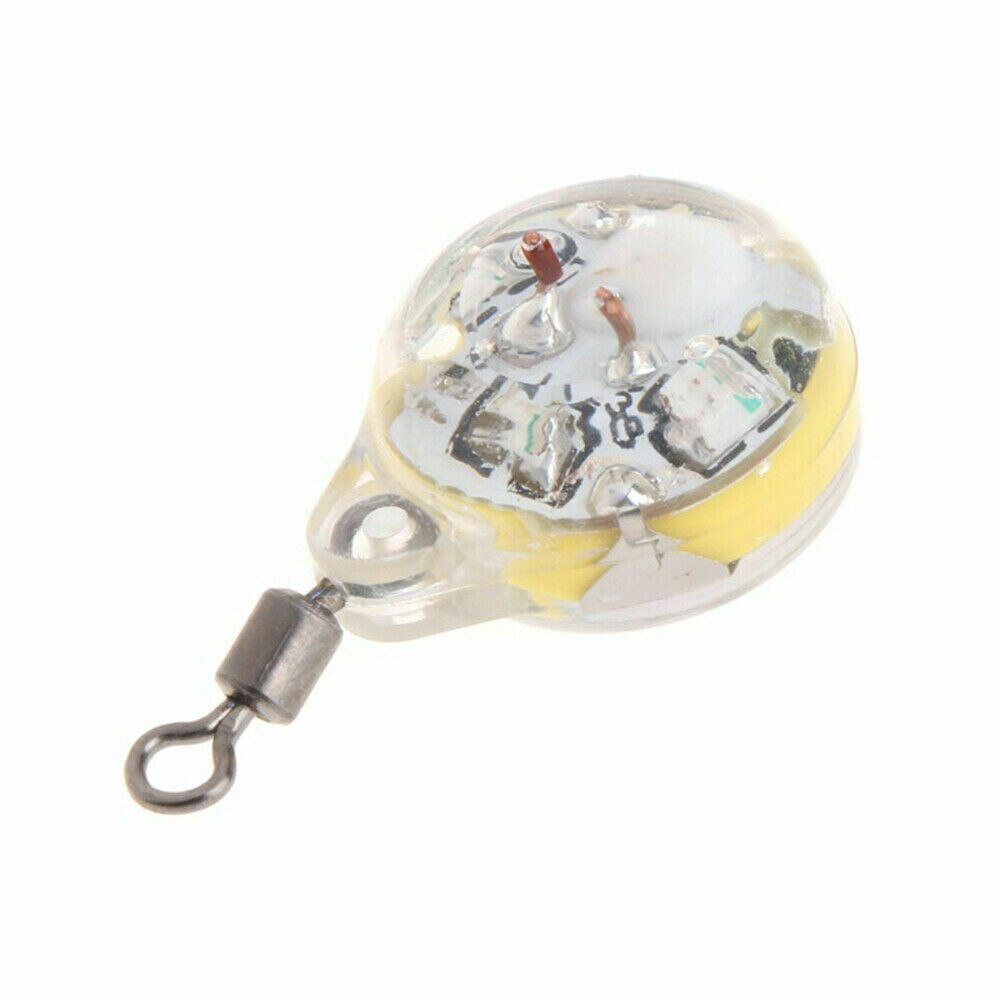 Señuelo de pesca con luz LED, forma de ojo, calamar, luminoso, para atraer peces, IP68, 20x