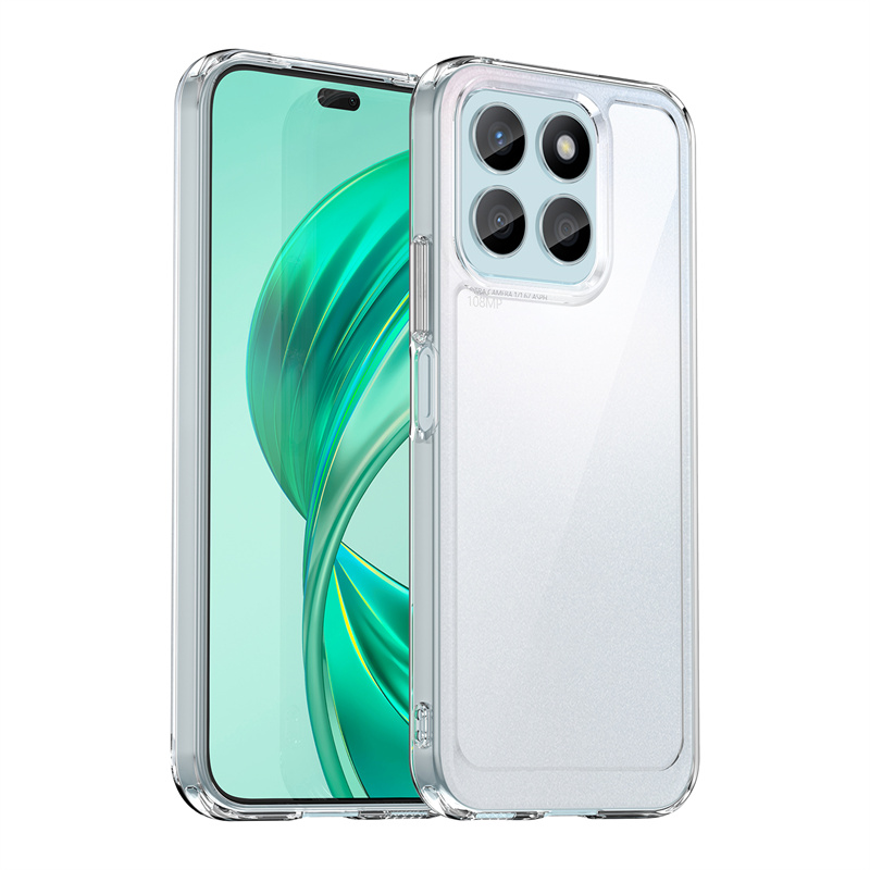 Funda transparente colorida de TPU para Honor X5b Plus X6b X8b X8a 5G X7a X6 X6s X7c, Funda protectora transparente, Coque Capa: plástico / Verde militar
