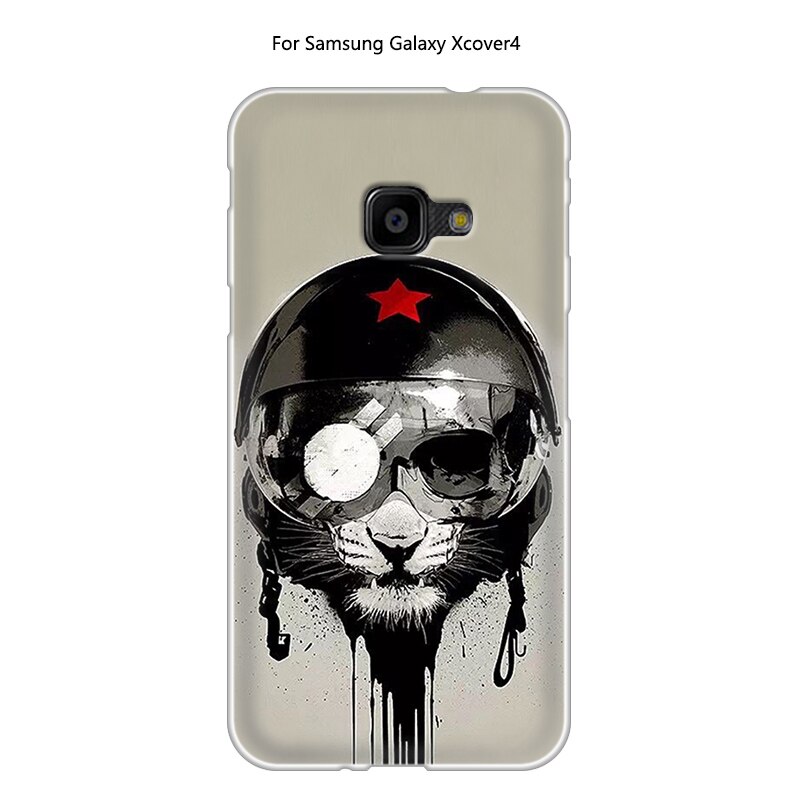 JURCHEN pokrowiec do Samsung Galaxy XCover 4 pokrowiec silikonowy G390F Cartoon śliczny 3D TPU miękki do Samsung Galaxy X pokrowiec 4 pokrowiec Xcover4: 16