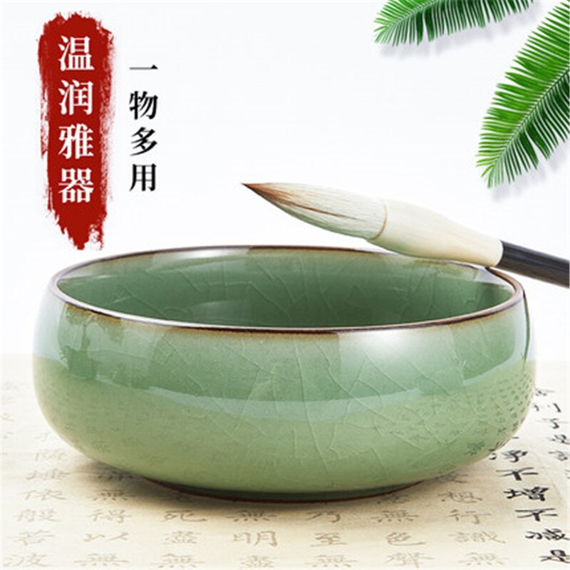 Schrijven Penselenbakje Pot Keramische Wassen Kopje Thee Wassen Kom Schilderen Borstel Wassen Kommen 1Pc