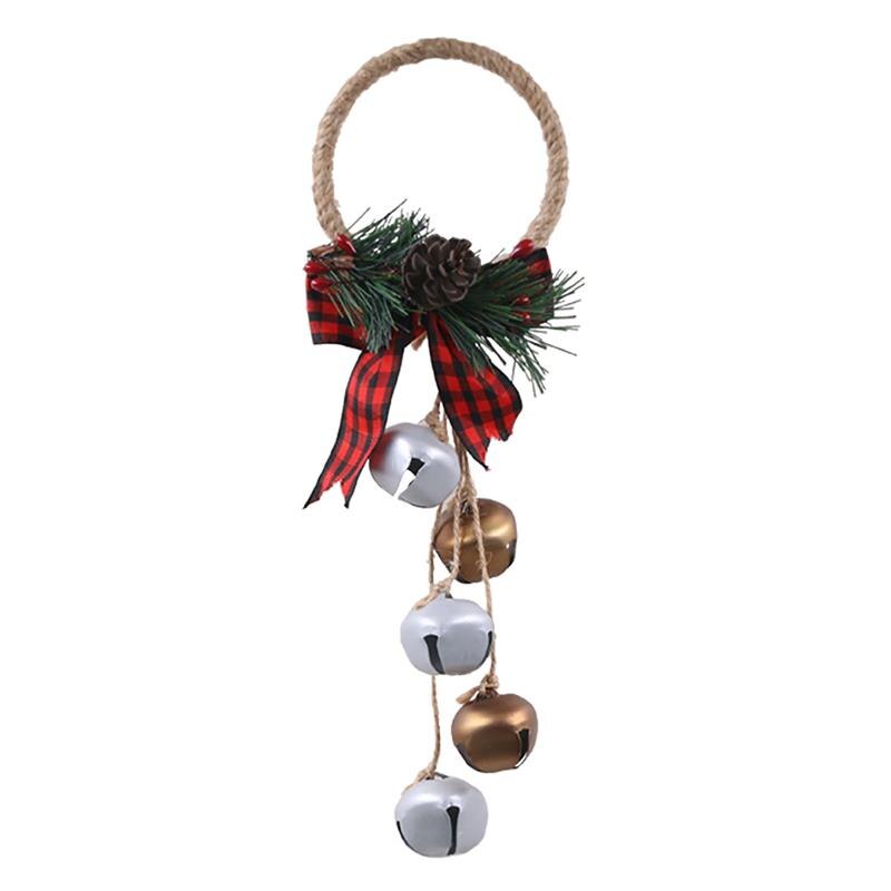 Retro Bells Kerstversiering Gemaakt Van Strik Klokken Hanger Ijzer Kerst Bel Deurknop Decoratie Kerstboom Ornamenten