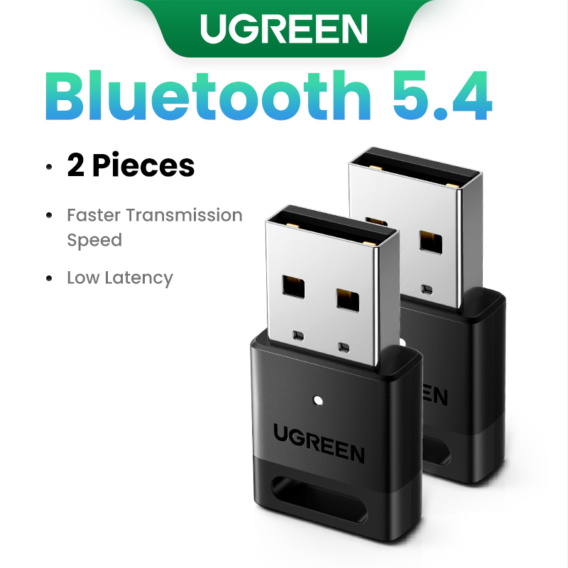 UGREEN Dongle USB Bluetooth-adapter voor pc Bluetooth 5.4 ontvanger en zender voor Bluetooth-toetsenbord/muis/luidsprekers: Sky Blue