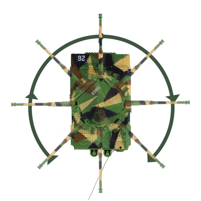 Mini tanque a Control remoto para niños, vehículo blindado, Panzer, 1:72, juguetes electrónicos