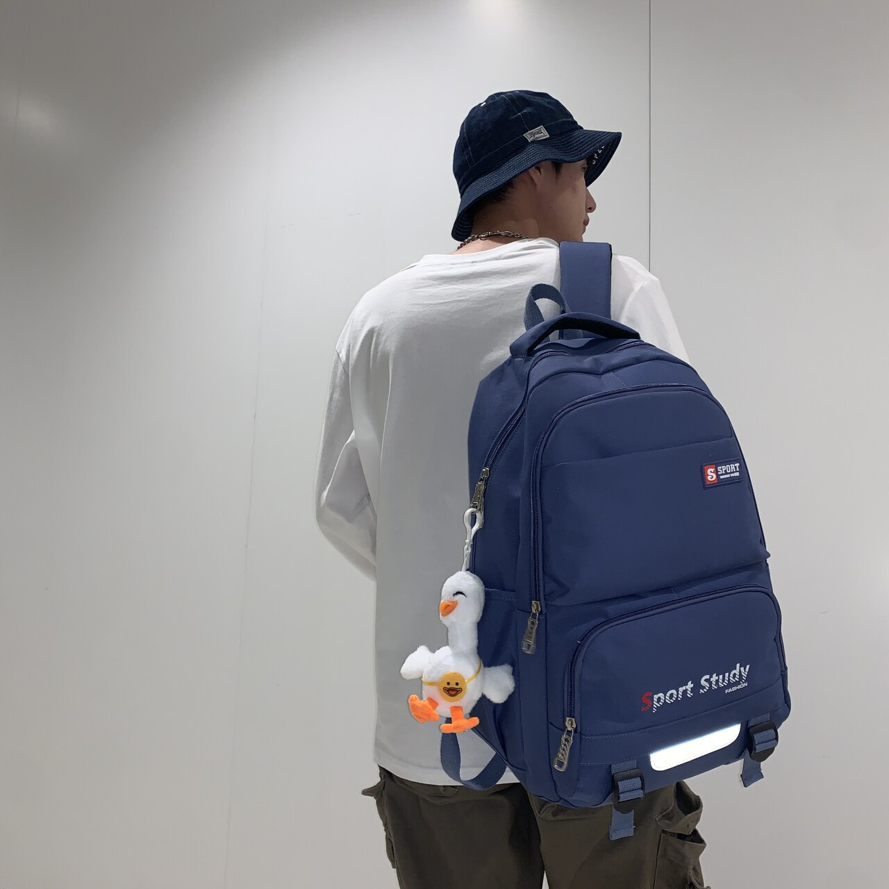 2022 School Backpack For Girls Canvas Plaid Working Travel Backpack Bags For Women Multiple Pockets School Girls Backpack