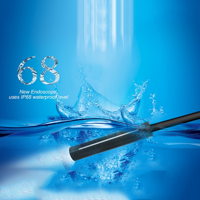 Mini Camera Endoscope HD 1200P IP68 5M Hard Flexible Tube Mirco USB Type-C Borescope Video Inspection for Android Car Endoscope