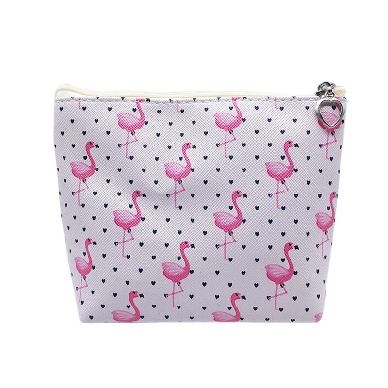 Flamingo Tragbare Sanitär Serviette Lagerung Tasche Leinwand Sanitär Pads Windeln Tasche Nähen Kit Geldbörse Kreditkarte Halter Taschen: colorb