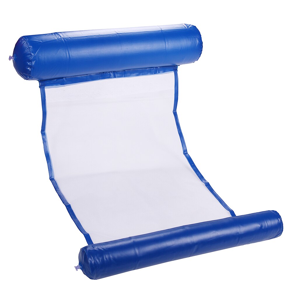 Hamaca de agua plegable para niños y adultos, colchón de aire inflable, tumbona de playa, cama flotante: Type A Dark Blue