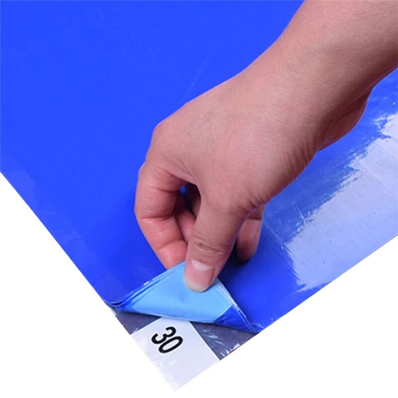 30 feuille pelable saleté saisissant PVC Non bactérien 4 couches auto-adhésif tapis de protection de sol hygiénique jetable anti-dérapant preuve de poussière