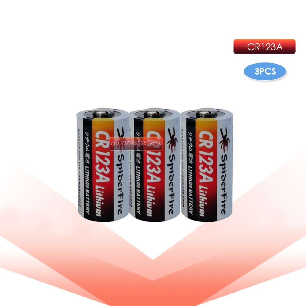 3pcs 3V Li-Ion Batterij CR123A CR123 CR 123A CR17345 DL123A niet-oplaadbare Batterijen voor Camera Water Gas meter