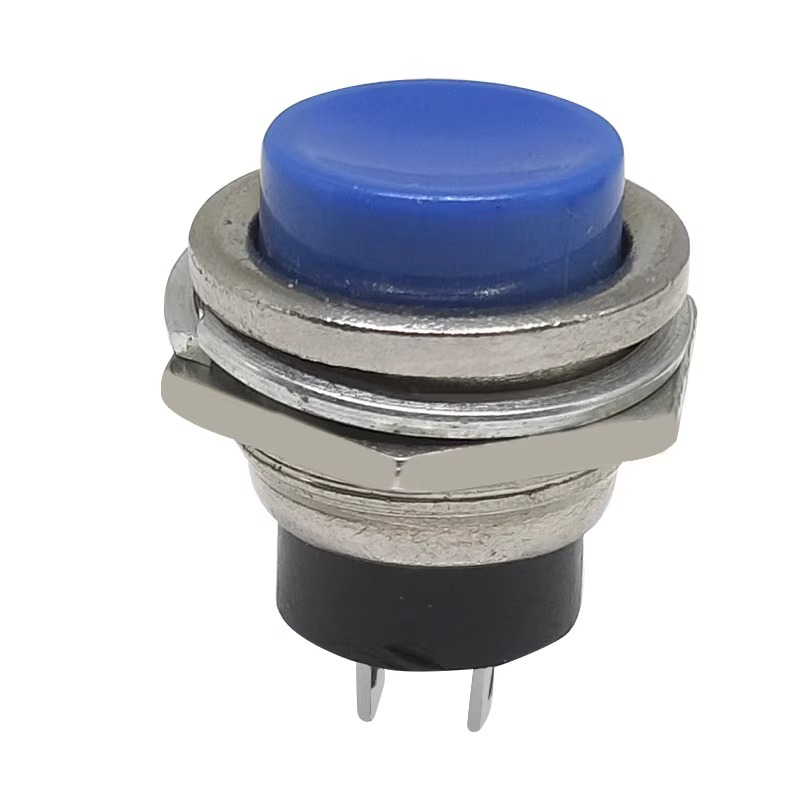 5/20PCS 16MM Power Switch Round Switch DS-212 Small Self-Reset Momentary Push Button Start Compound Button Switch