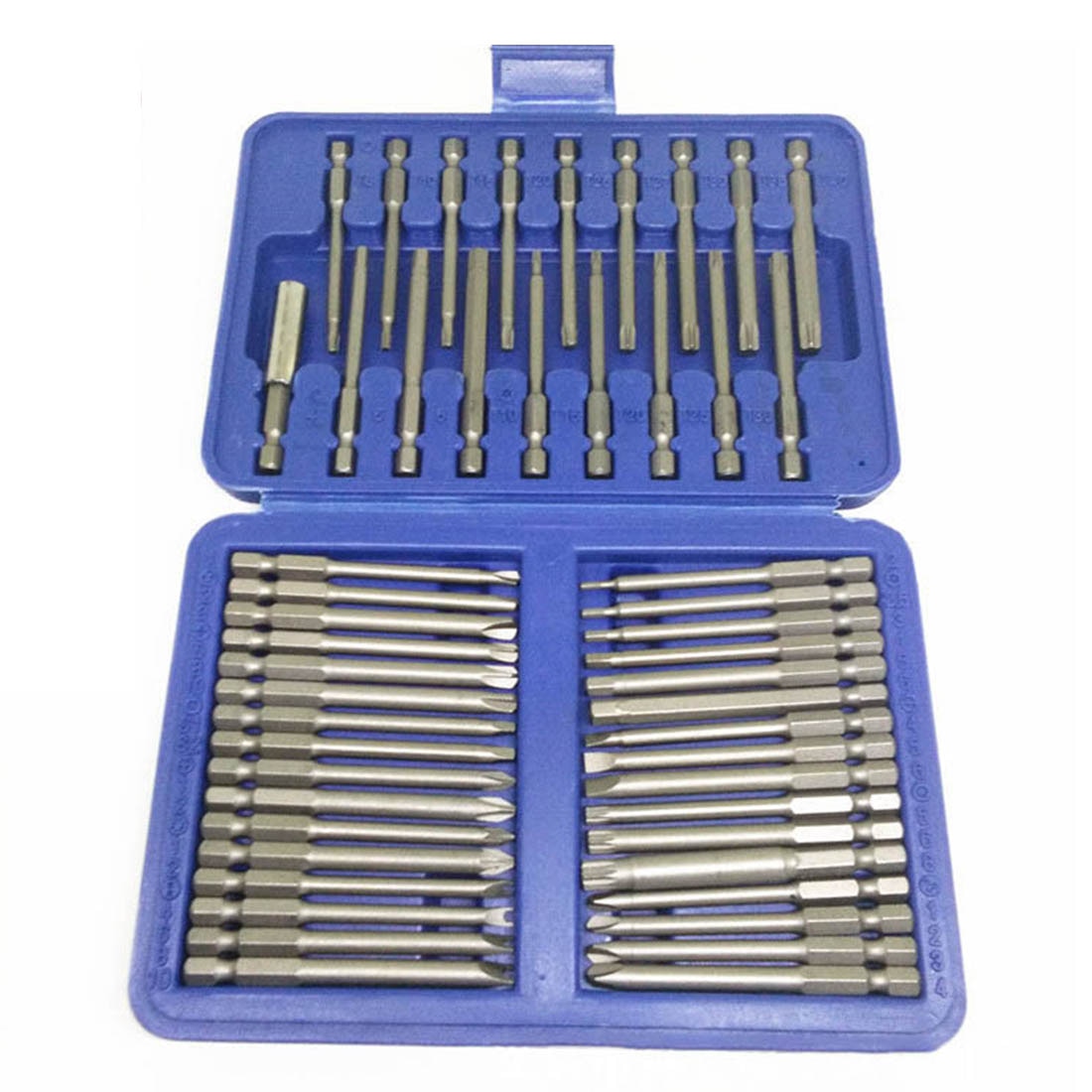 Extra Lange Bit Set 50 stücke 75mm Lange Quick Release Schraubendreher Bit Halter Sicherheit Bit Set Hex Bit