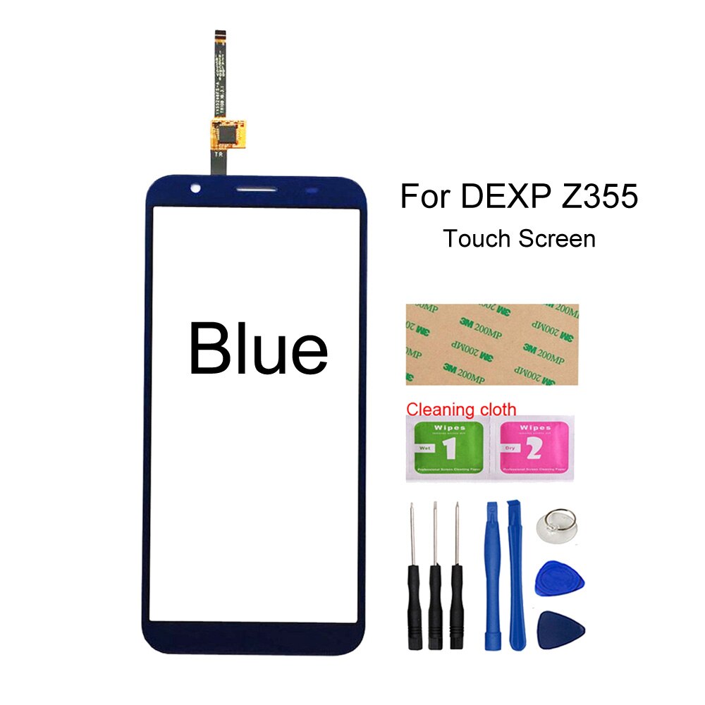 Touch Screen Panel Für DEXP BL150 BS650 Z355 Z455 Touchscreen Digitizer Glas Panel Sensor Front Glas Montage Teile: Z355 BlueTools
