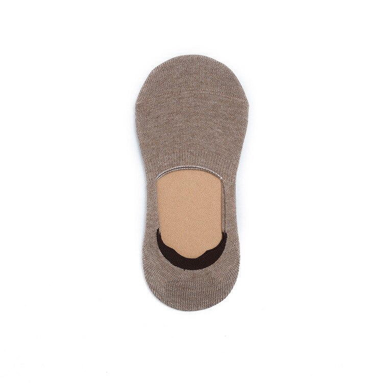 5Pair Women's Cotton Invisible No Show Socks Non-slip Silicone Sock Solid Color Felmen Sock Slippers Short Socks: 5
