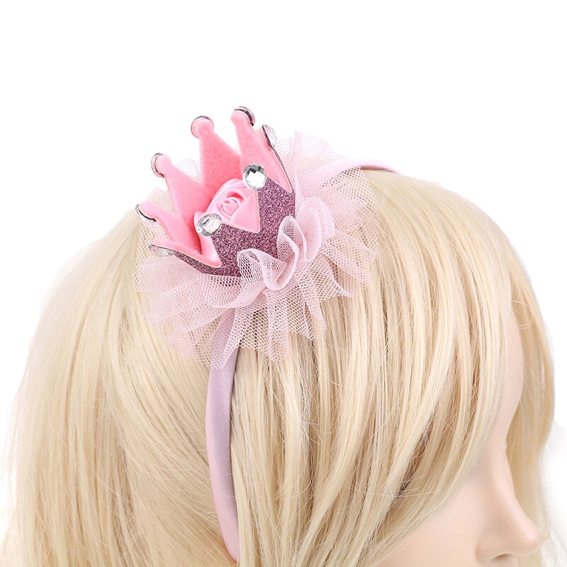 Kinderen Parel Tiara Kroon Haarband Tiara Hoop Voor Haar Sluiting Meisje Hoofdband Hoofdband Haar Sieraden Accessoires