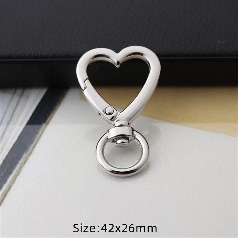 5pcs Metal Swivel Snap Lobster Claw Clasp Carabiner for DIY Handbag Jewelry Keyring Keychain Make Supplies Accessories: Red