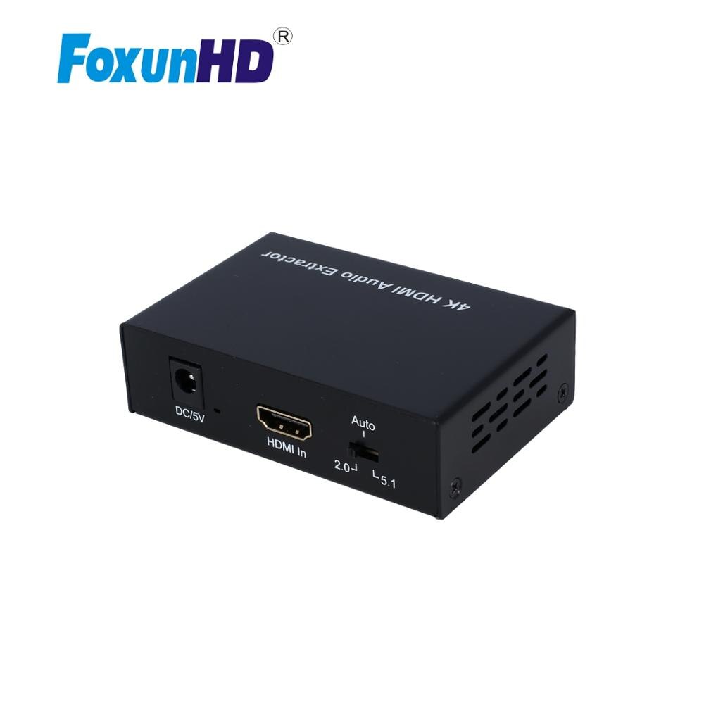 Hdmi Audio Extractor Met 4K @ 30Hz Spdif Of L/R Ondersteuning Cec Edid HC01 Hdmi Audio extractor 4K