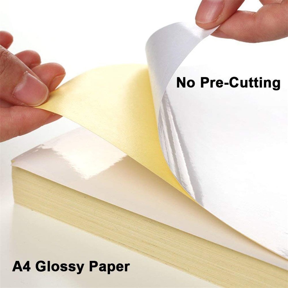 A4 Label Paper Self Adhesive Sticker For Printer Address Labels Waterproof 5 sheets/pack