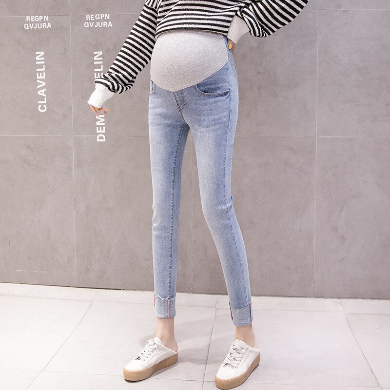 Great Denim Jeans Maternity Pants For Pregnant Women - Clothes Nursing Pregnancy Leggings Trousers (2Z7)(7Z2)(1U4) (Z2)