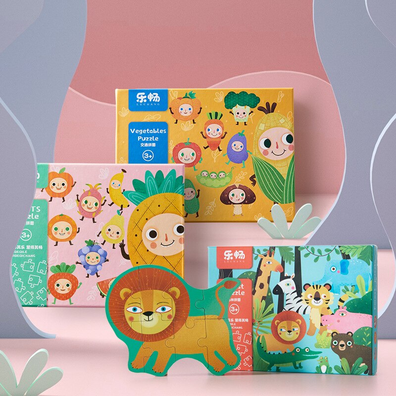 Bambino Grande Pezzo di Puzzle Puzzle di Puzzle Per Bambini di Educazione Precoce Beneficio Intelligenza Giocattolo di Puzzle Animale Di Puzzle Ragazzo Regalo di Puzzle Giocattolo