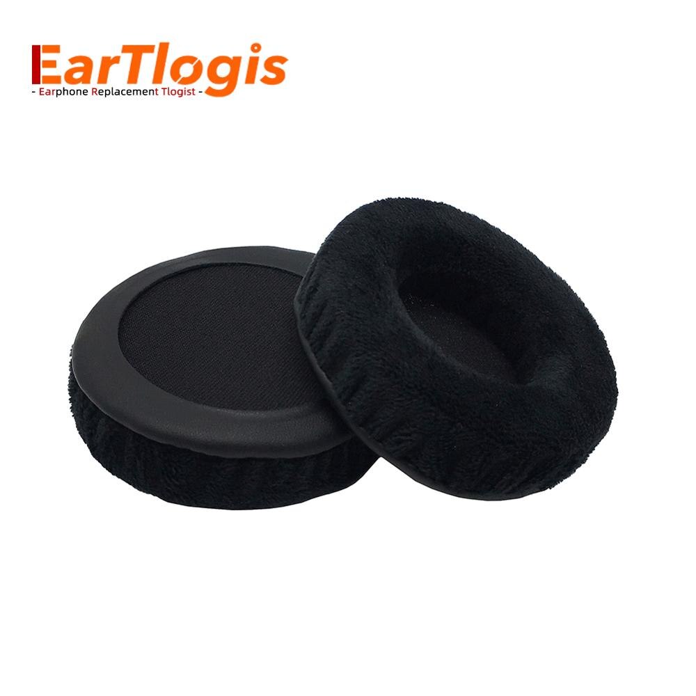 EarTlogis Samt Ersatz Teile für Superlux HD330 HD660 HD668B HD669 HD681 EVO HD681B HD662 HD662B Ohrpolster Stoßstange Stirnband: Schwarz
