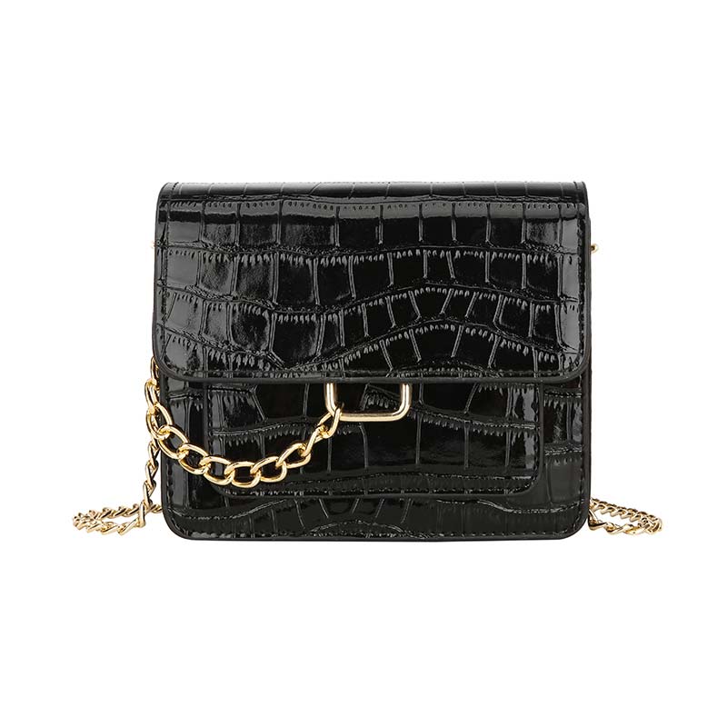 Women Snake Print Handbags Purse Vintage PU Leather Crossbody Bags Female Serpentine Casual Large Messenger Shoulder Bag: Black