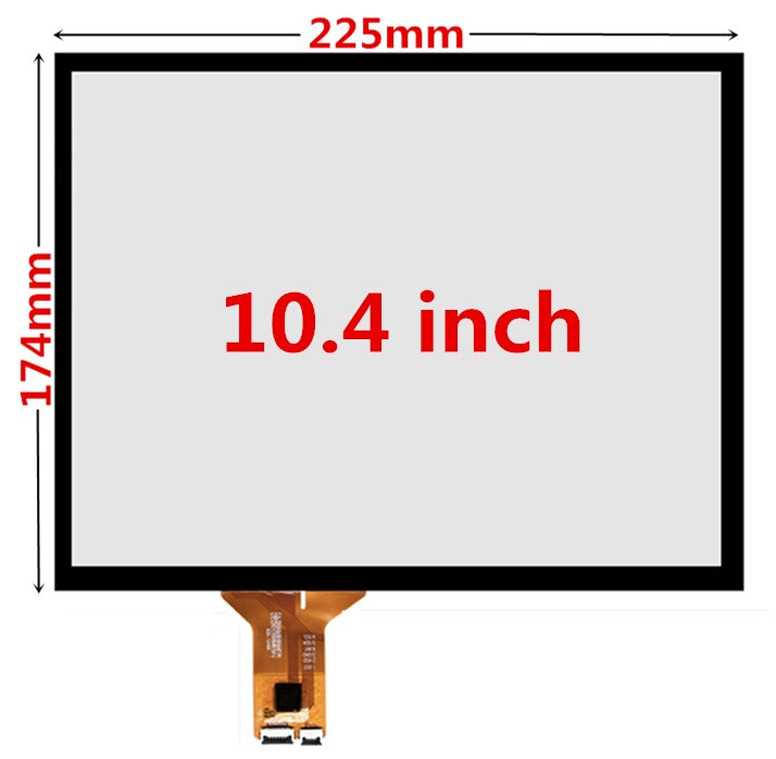 10.4 Inch 225Mm * 174Mm Raspberry Pi Industriële Apparatuur Capacitieve Digitizer Touch Screen Panel Glas Usb Driver Board