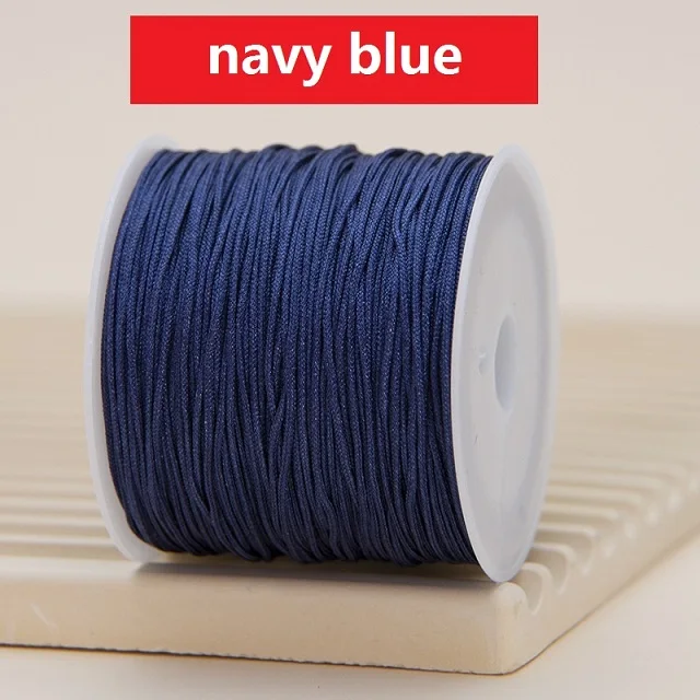 Corda in nylon per braccialetti, cordoncino per annodare cinese, filo per perline in nylon per braccialetti intrecciati, collane con perline e macramè