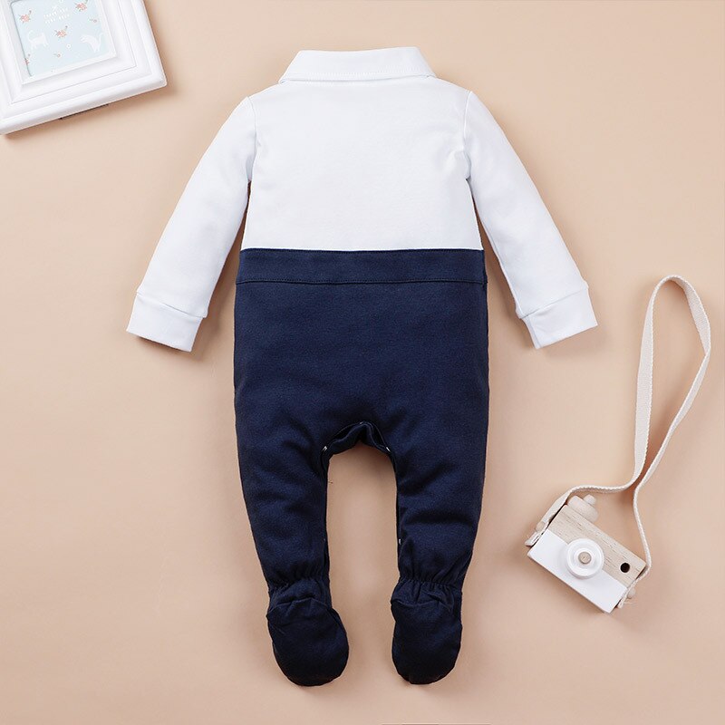 Carter Toddler newborn Baby Boy Jumpsuit Baby Gentleman's Long-sleeved Climbing Baby Boy Clothes