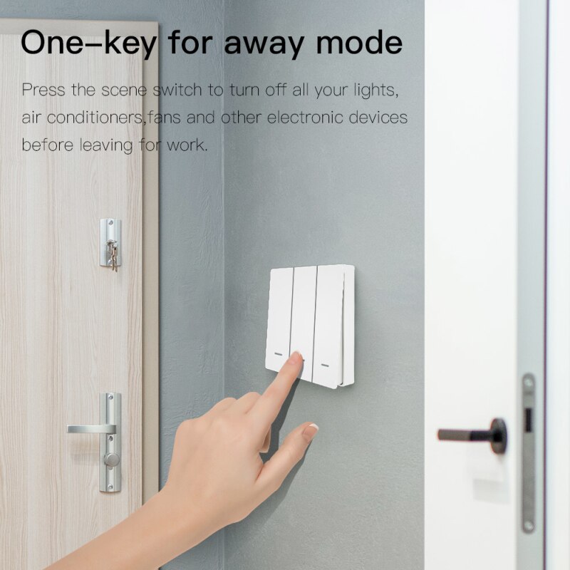 Tuya zigbee smart-schalter, 1-3 -fach, drahtlos, szenen-drucktaster, hochsensibel, haushaltsgeräte-schalter für smart-home-systeme