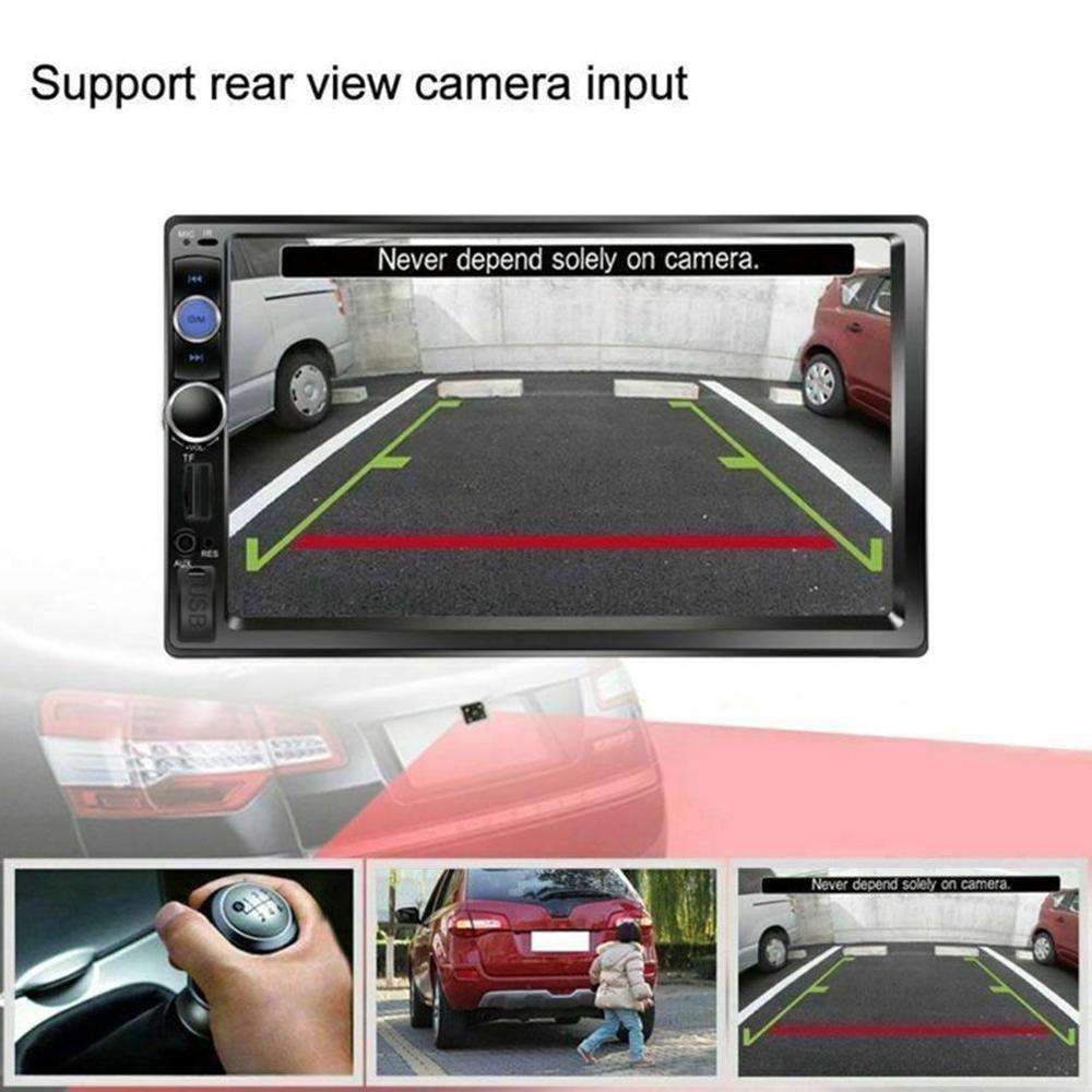 7010B 7 Inch DOUBLE 2DIN Car MP5 Player BT Touch Screen Stereo Radio HD Multimedia player With 4 Light Camera