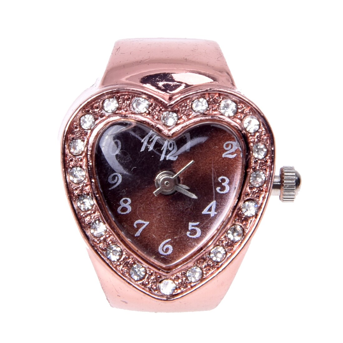20mm bague montre doigt montre bague or Rose