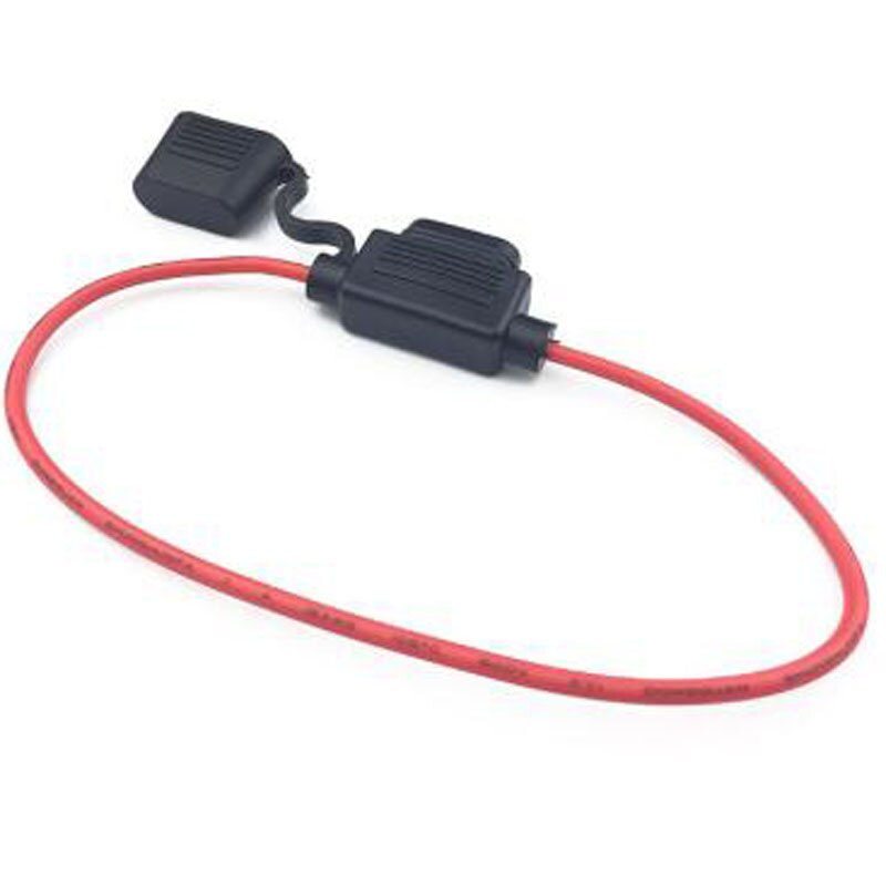 Medium 5 Stks/partij Waterdichte Automotive Blade Inline Zekeringhouder Met Medium Zekering Harnas Doos En 16AWG 15A Draad Kabel