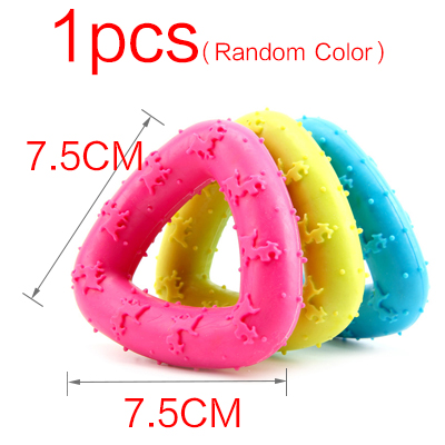 Kleurrijke Pet Dog Speelgoed Rubber Interactive Chew Speelgoed Voor Hond Tanden Training Speelgoed Met Doorn Hond Beet Bestendig Molaire Huisdier product: 1pcs Style 8
