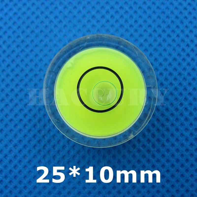 QASE Bubble spirit level Round bubble level Plastic Circular bubble level 25*10mm 30*11mm: 2510 Green
