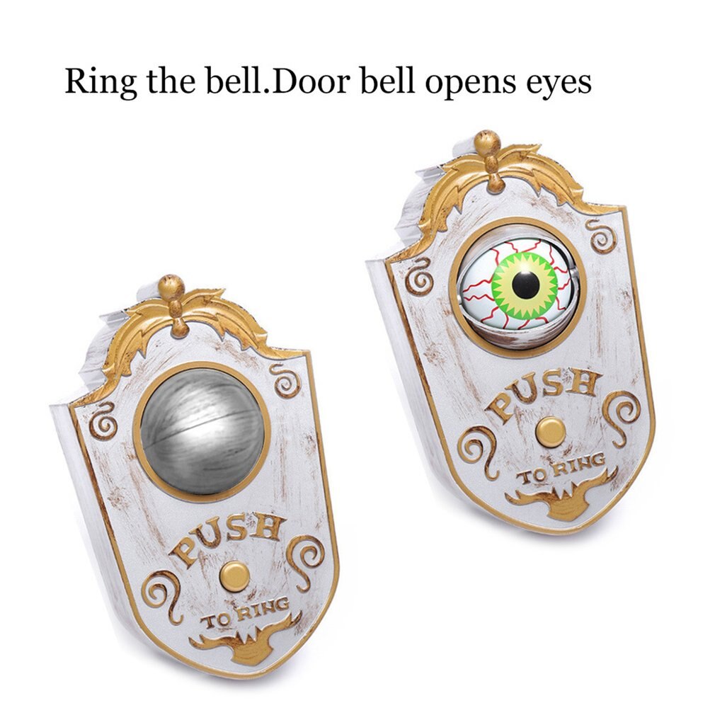 Animated Single Eye Door Bell Sound Doorbell Eye Light Sound Halloween Prop Scary Spooky Sound Halloween Decoration Bell