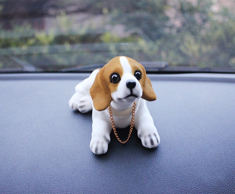 Auto Pop Husky Beagle St Bernard Schudden Hoofd Hond Decoratie Auto-interieur Decoratie Leuke Tafelblad Ornament: Beagle