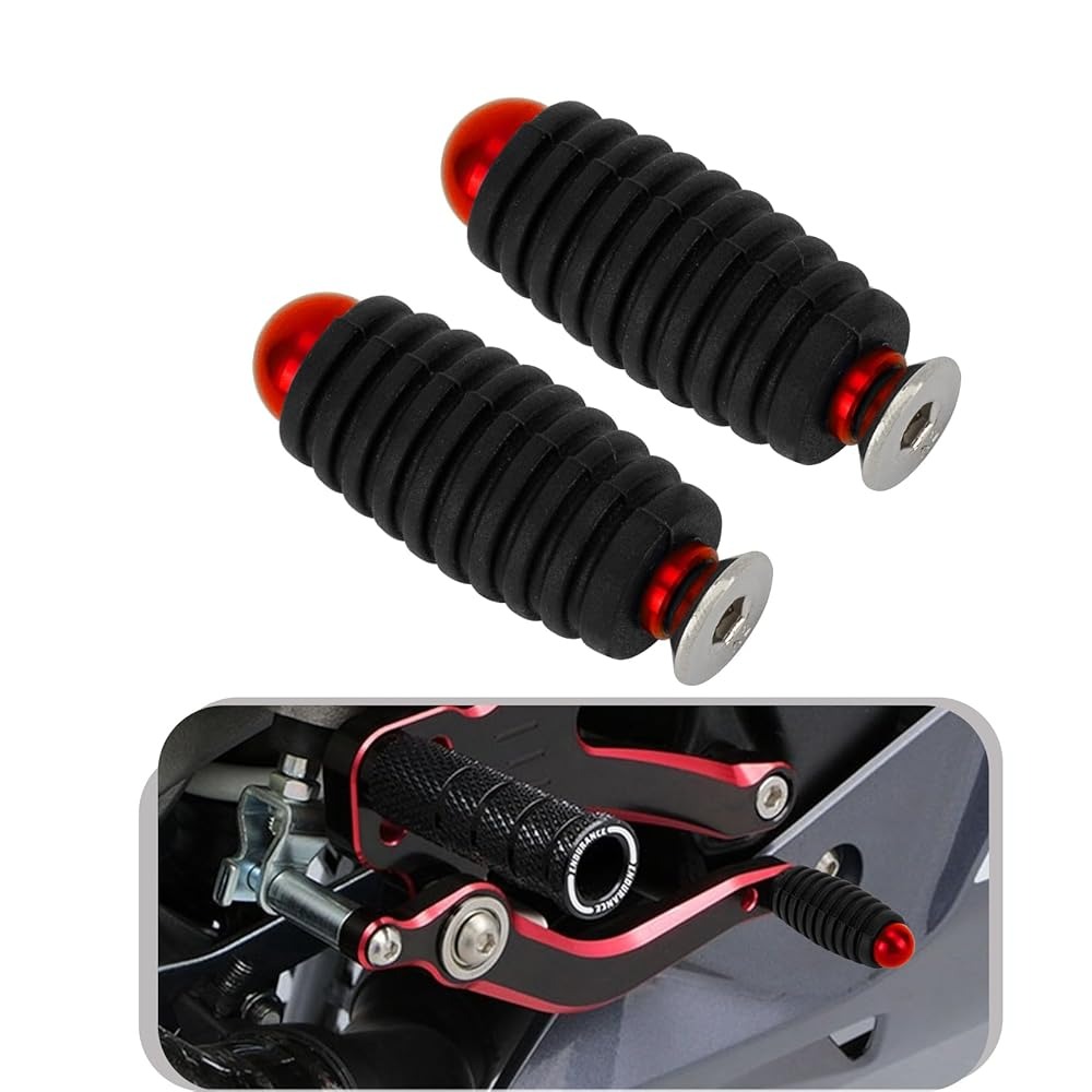 Motorrad 6MM Universal Zwei-Rad Pedal Bar Schritt Bar Links & Rechts Fußstütze Fußrasten Getriebe Shift Pegs bremsrasten