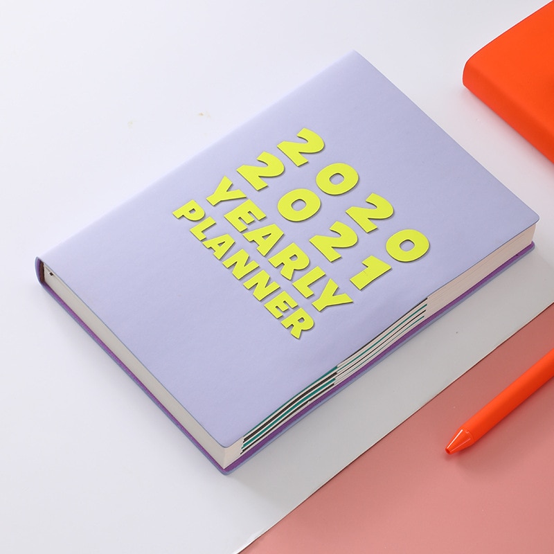 Mykt pu skinn  a5 dagbok notatbok planlegger agenda arrangør daglig ukeplanlegger notatbok kontor skrivesaker