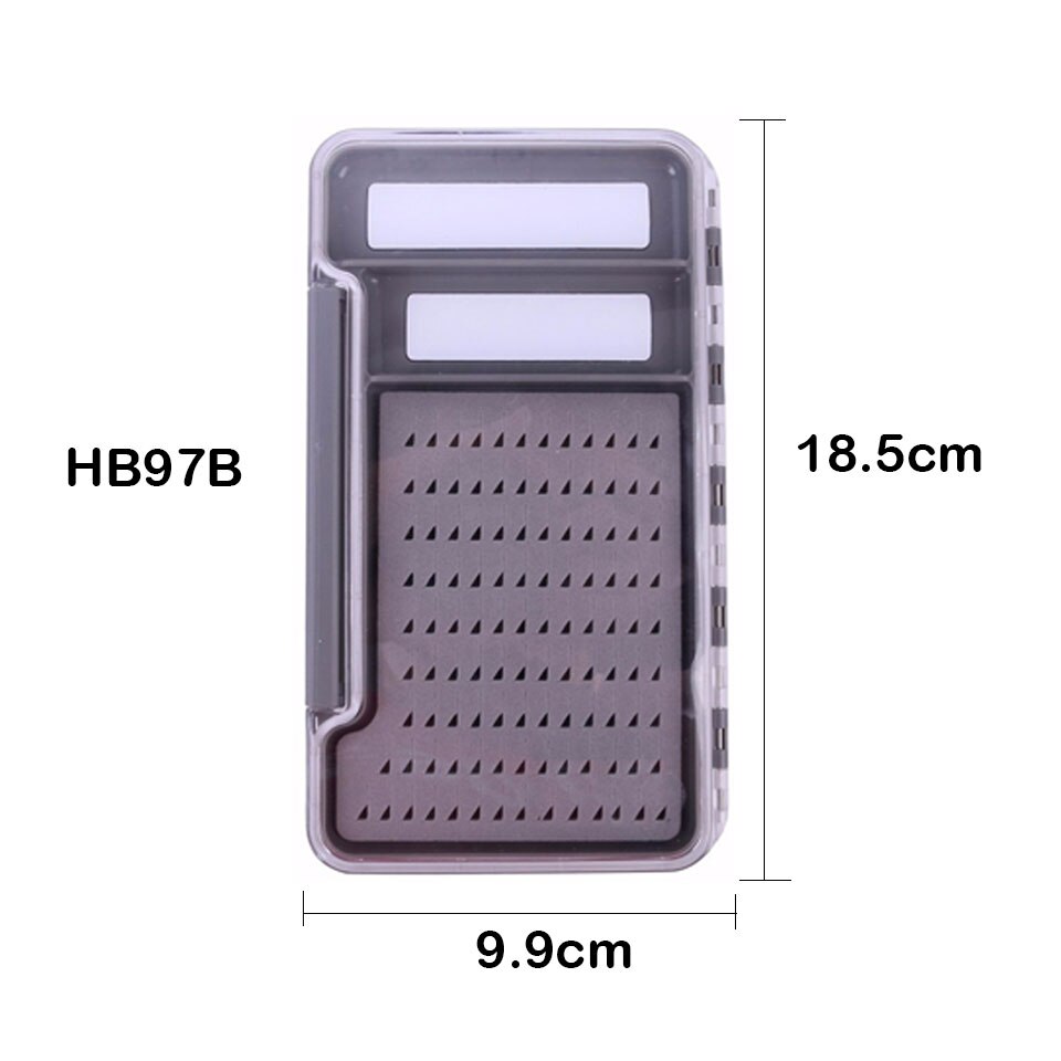 Maximumcatch Slim One-Side Waterproof Plastic Fly Fishing Box Keeping Flies and Hooks Fly Tackle Box: HB97B