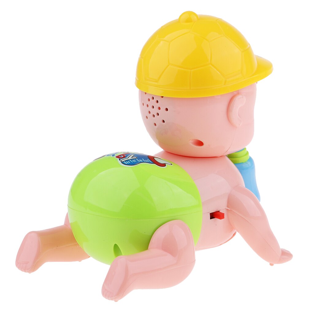 Simulatie Baby Fles Pop Elektrische Knipperende Muziek Kruipen Peuter Speelgoed