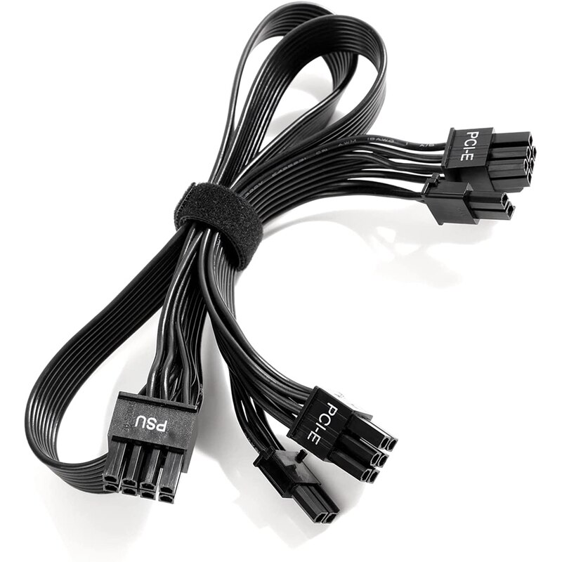 Câble d&#39;alimentation modulaire PSU VGA mâle vers double Pcie 8 (6 + 2) broches PCIE GPU pour EVGA G + G2 G3 G5 GA GM B3 B5 T2